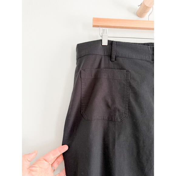 J Crew Factory | NWT | Tall Lizzie patch-pocket wide-leg pant in Black | Sz 34T - Picture 4 of 10